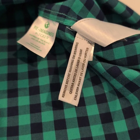 J. Crew Men's Medium Slim Fit Flex Washed Long Sleeve Button Down Style #BE208 - Picture 9 of 15